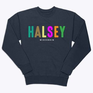 Halsey Wisconsin Color Pop Premium Crewneck Sweatshirt