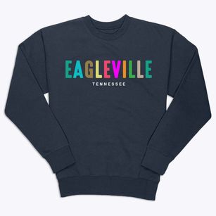 Eagleville Tennessee Color Pop Premium Crewneck Sweatshirt