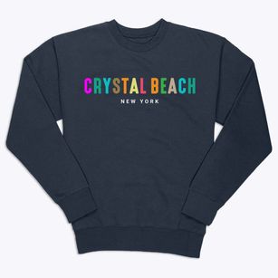 Crystal Beach New York Color Pop Premium Crewneck Sweatshirt