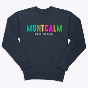 Montcalm West Virginia Color Pop Premium Crewneck Sweatshirt