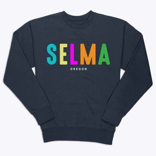 Selma Oregon Color Pop Premium Crewneck Sweatshirt