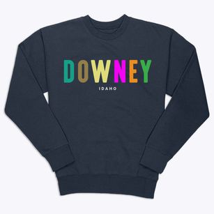 Downey Idaho Color Pop Premium Crewneck Sweatshirt