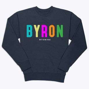 Byron Wyoming Color Pop Premium Crewneck Sweatshirt
