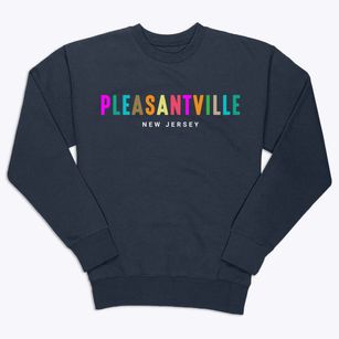 Pleasantville New Jersey Color Pop Premium Crewneck Sweatshirt