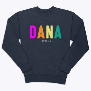 Dana Indiana Color Pop Premium Crewneck Sweatshirt