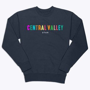 Central Valley Utah Color Pop Premium Crewneck Sweatshirt