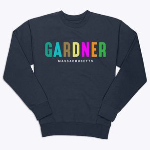 Gardner Massachusetts Color Pop Premium Crewneck Sweatshirt