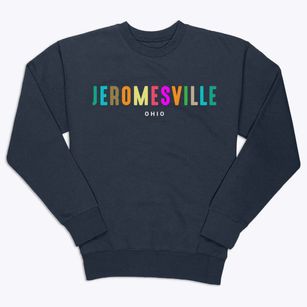 Jeromesville Ohio Color Pop Premium Crewneck Sweatshirt