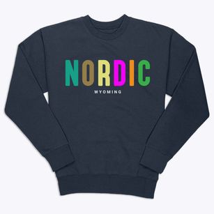 Nordic Wyoming Color Pop Premium Crewneck Sweatshirt