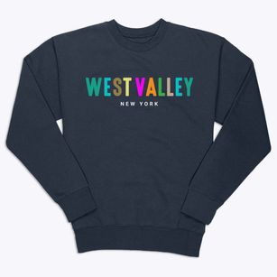West Valley New York Color Pop Premium Crewneck Sweatshirt