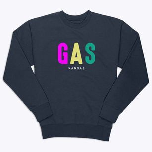 Gas Kansas Color Pop Premium Crewneck Sweatshirt