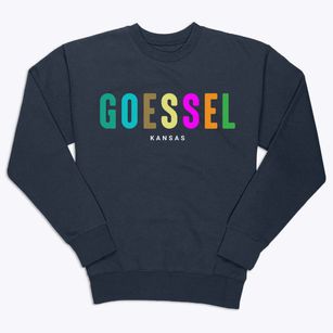 Goessel Kansas Color Pop Premium Crewneck Sweatshirt