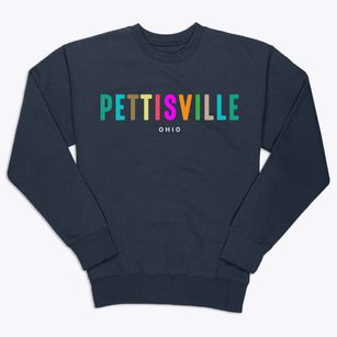 Pettisville Ohio Color Pop Premium Crewneck Sweatshirt