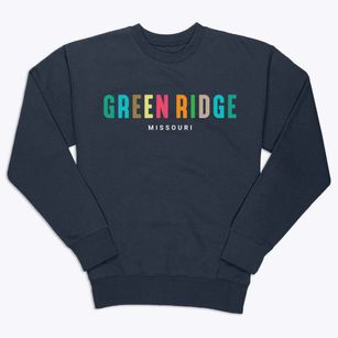 Green Ridge Missouri Color Pop Premium Crewneck Sweatshirt