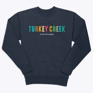 Turkey Creek Louisiana Color Pop Premium Crewneck Sweatshirt