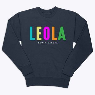 Leola South Dakota Color Pop Premium Crewneck Sweatshirt