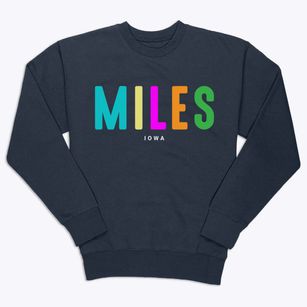 Miles Iowa Color Pop Premium Crewneck Sweatshirt