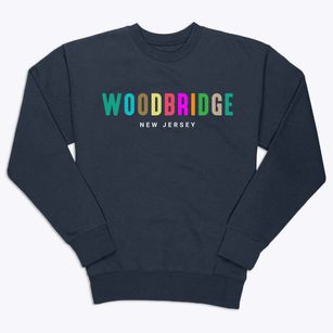 Woodbridge New Jersey Color Pop Premium Crewneck Sweatshirt