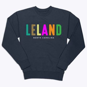 Leland North Carolina Color Pop Premium Crewneck Sweatshirt