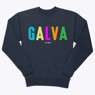 Galva Iowa Color Pop Premium Crewneck Sweatshirt