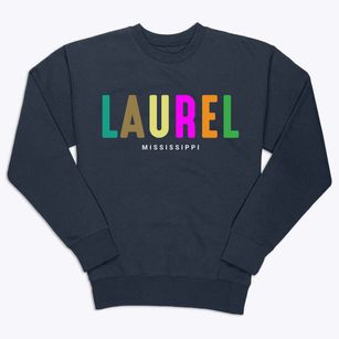 Laurel Mississippi Color Pop Premium Crewneck Sweatshirt