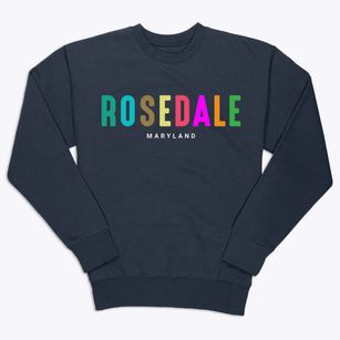 Rosedale Maryland Color Pop Premium Crewneck Sweatshirt