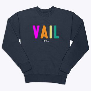Vail Iowa Color Pop Premium Crewneck Sweatshirt