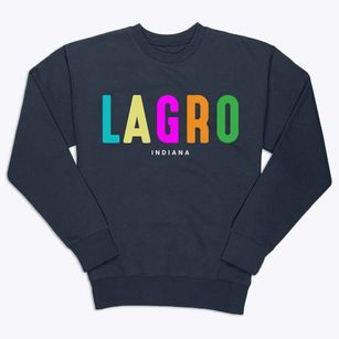 Lagro Indiana Color Pop Premium Crewneck Sweatshirt