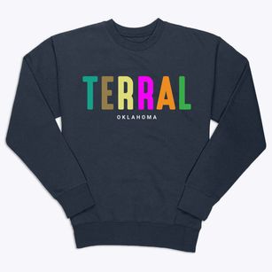 Terral Oklahoma Color Pop Premium Crewneck Sweatshirt