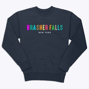 Brasher Falls New York Color Pop Premium Crewneck Sweatshirt