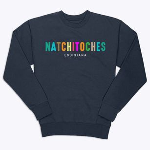 Natchitoches Louisiana Color Pop Premium Crewneck Sweatshirt