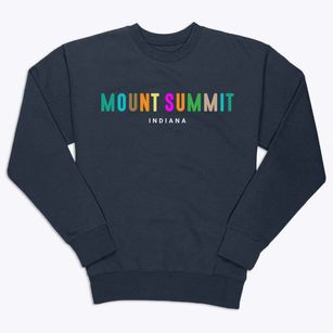 Mount Summit Indiana Color Pop Premium Crewneck Sweatshirt