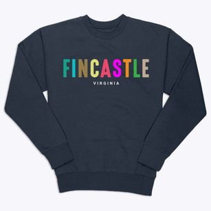 Fincastle Virginia Color Pop Premium Crewneck Sweatshirt