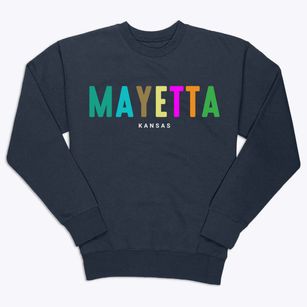 Mayetta Kansas Color Pop Premium Crewneck Sweatshirt