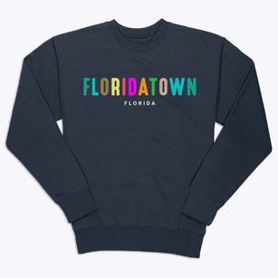 Floridatown Florida Color Pop Premium Crewneck Sweatshirt