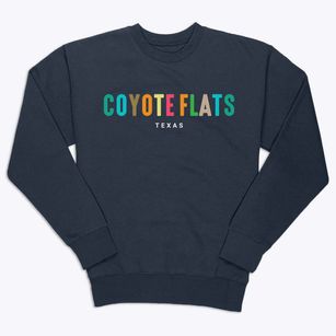 Coyote Flats Texas Color Pop Premium Crewneck Sweatshirt