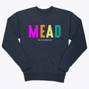 Mead Wisconsin Color Pop Premium Crewneck Sweatshirt