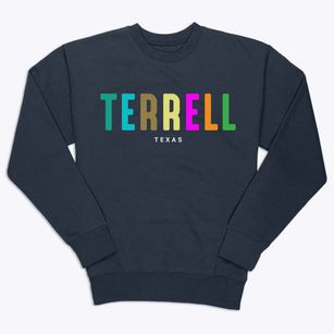 Terrell Texas Color Pop Premium Crewneck Sweatshirt
