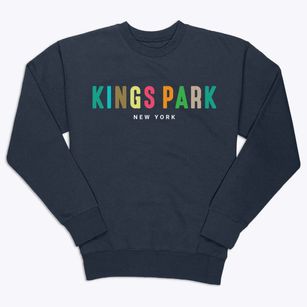 Kings Park New York Color Pop Premium Crewneck Sweatshirt
