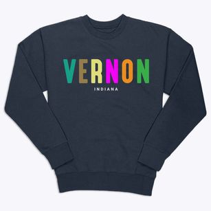 Vernon Indiana Color Pop Premium Crewneck Sweatshirt