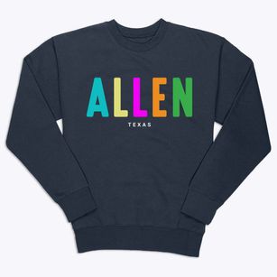 Allen Texas Color Pop Premium Crewneck Sweatshirt