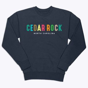 Cedar Rock North Carolina Color Pop Premium Crewneck Sweatshirt