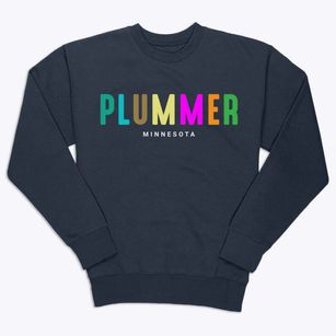 Plummer Minnesota Color Pop Premium Crewneck Sweatshirt