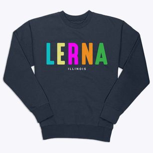 Lerna Illinois Color Pop Premium Crewneck Sweatshirt