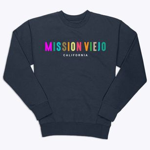 Mission Viejo California Color Pop Premium Crewneck Sweatshirt