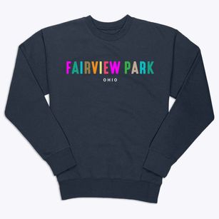 Fairview Park Ohio Color Pop Premium Crewneck Sweatshirt