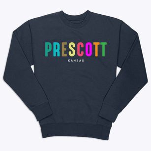 Prescott Kansas Color Pop Premium Crewneck Sweatshirt