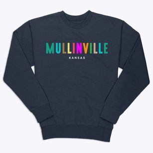 Mullinville Kansas Color Pop Premium Crewneck Sweatshirt