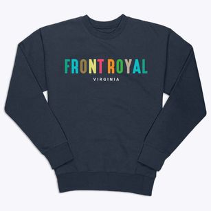 Front Royal Virginia Color Pop Premium Crewneck Sweatshirt