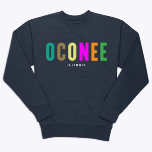 Oconee Illinois Color Pop Premium Crewneck Sweatshirt